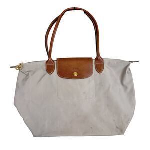 Longchamp Gray Le Pilate Shopping Modele Depose Medium Tote Bag